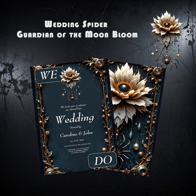 Wedding Spider – Guardian of the Moon Bloom.  Invitation (Creator Uploaded)