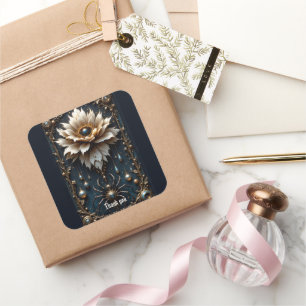 Wedding Spider – Guardian of the Moon Bloom.  Square Sticker