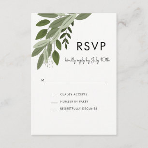 Wedding Sprigs, RSVP Card