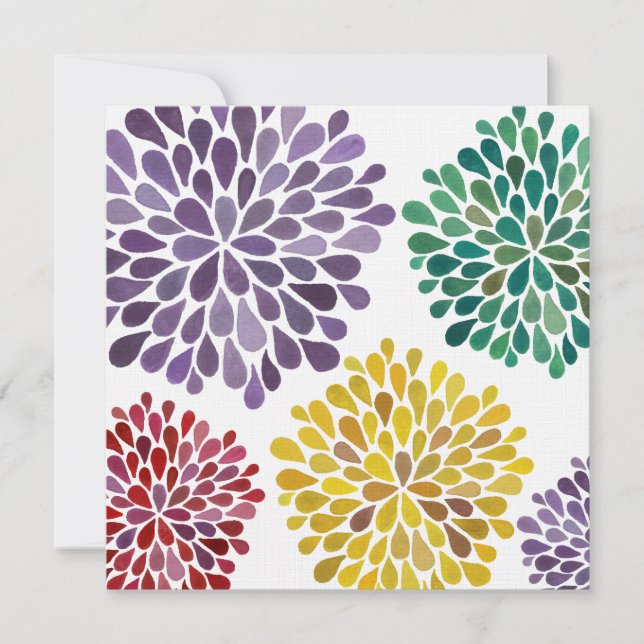 Wedding Spring Blossoms Custom Made Invitation (Front)