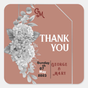 Wedding  square sticker