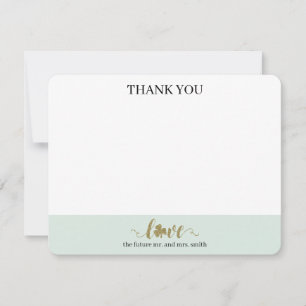 Wedding St. Patrick's Day Thank you from Both Card