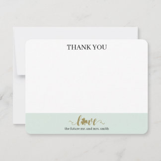 Wedding St. Patrick's Day Thank you from Both Card