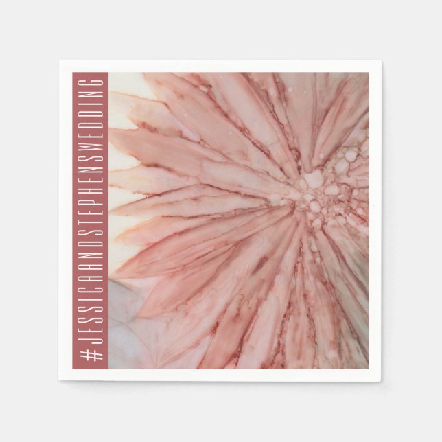 Wedding Standard Napkin Lovely Pinks and Lavenders (Front)