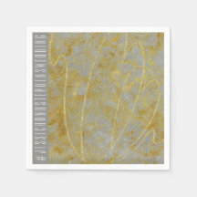 Wedding Standard Napkin Silver Lining