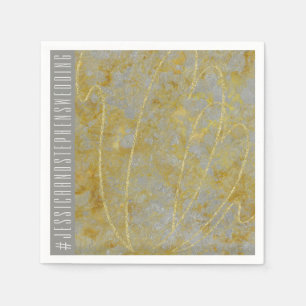 Wedding Standard Napkin Silver Lining