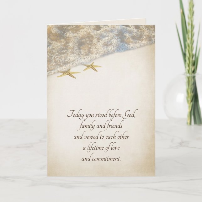 Wedding Starfish Card (Front)