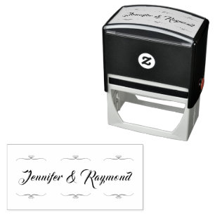 Wedding Stationary Self Inking Rubber Stamp