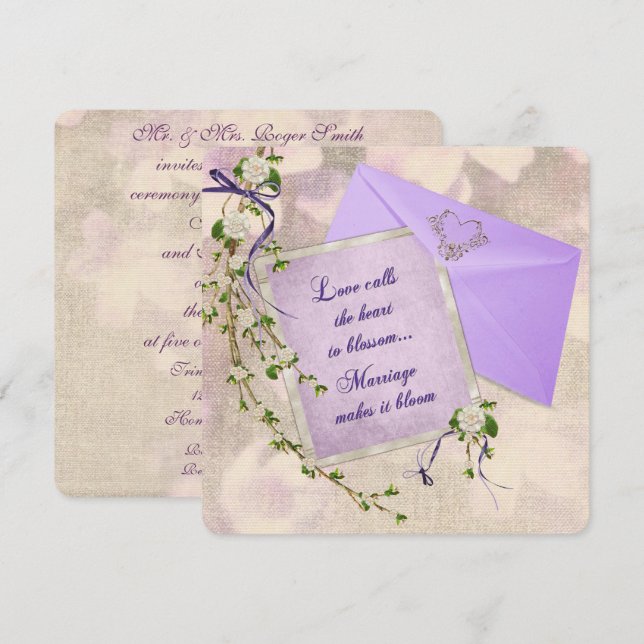 Wedding Stationery Invitation (Front/Back)