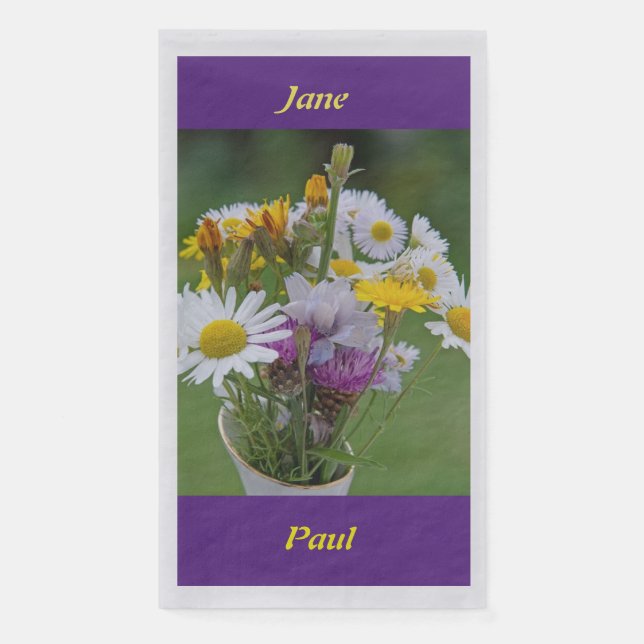 Wedding Stationery Napkin (Front)