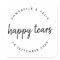 Wedding Sticker | Happy Tears Tissue Packet Label
