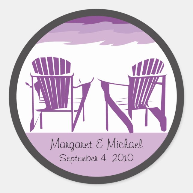 Wedding Sticker - Personalised (Front)