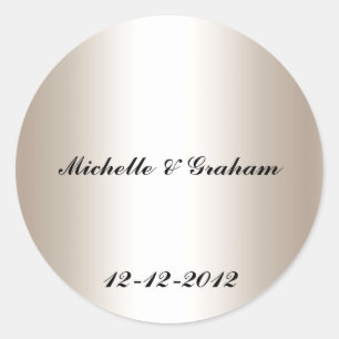 Wedding Sticker silver