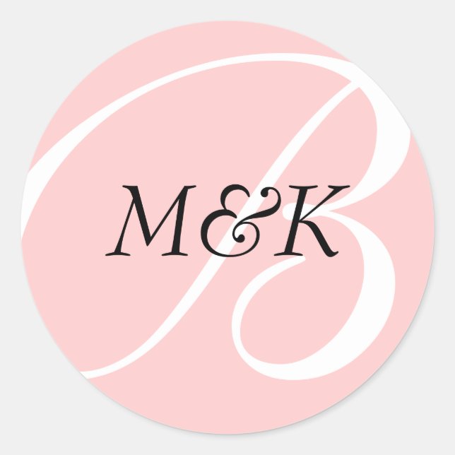 Wedding Stickers| B1 Classic Round Sticker (Front)