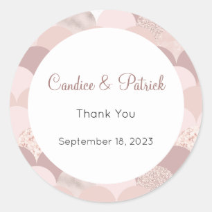 Wedding Stickers, Wedding Labels, Script Love Classic Round Sticker