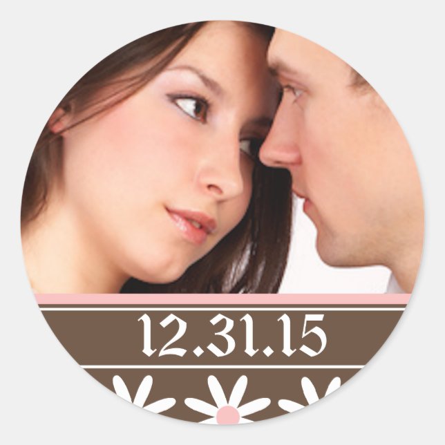 Wedding Stickers with your photo (Front)