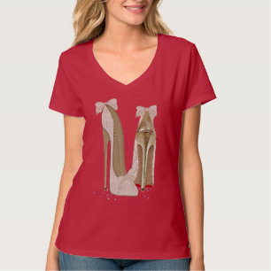 Wedding Stiletto High Heels Art Apparel T-Shirt
