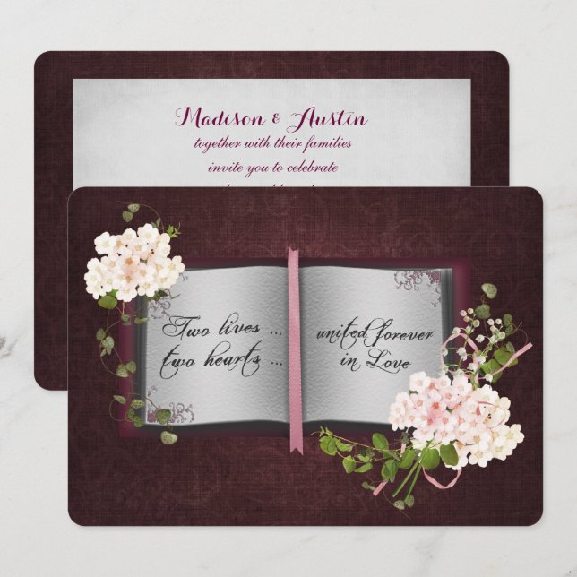 Wedding Storybook Invitation (Front/Back)