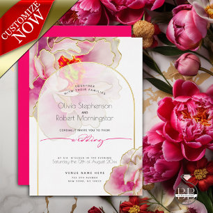 Wedding   Stunning Bright Bold Crimson Peony