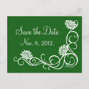Wedding Succulents Save the Date Postcard