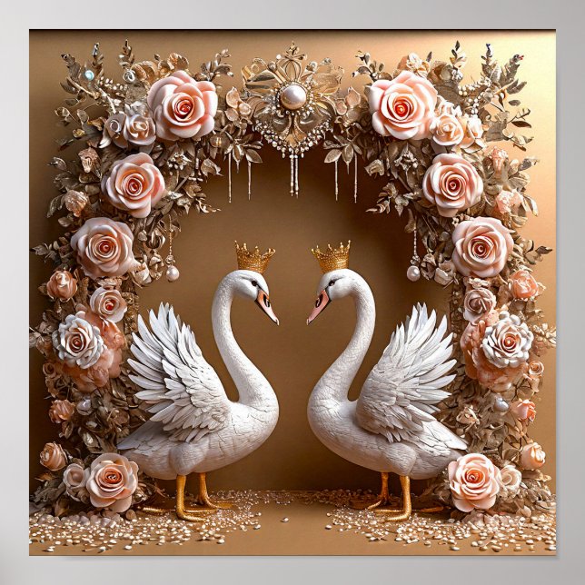 Wedding Swans Poster (Front)