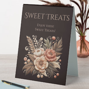Wedding Sweet Treats Sign-Country Flowers