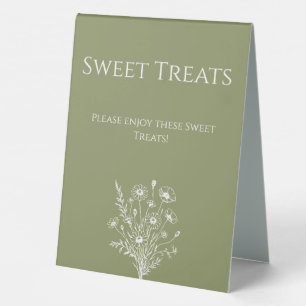 Wedding Sweets Sign-Wildflower Elegance