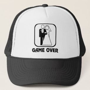 Wedding Symbol Game Over Trucker Hat