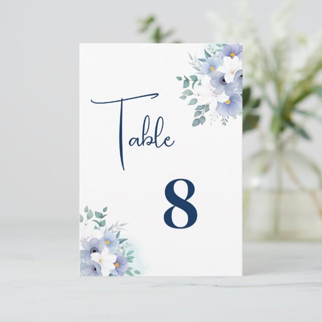 Wedding Table Card (Standing Front)