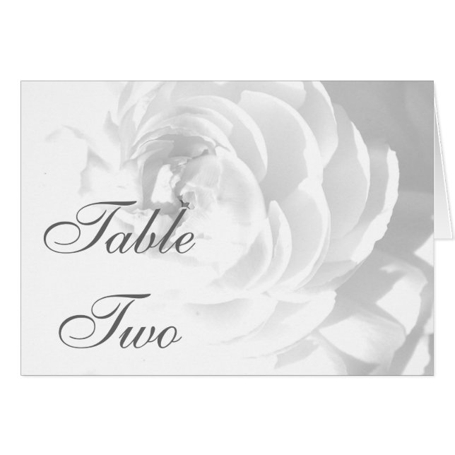 Wedding Table Card (Front Horizontal)