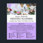 Wedding Table Display, Wedding Event Planner Flyer<br><div class="desc">Wedding Table Display,  Wedding Event Planner Advertising Flyer by The Business Card Store.</div>