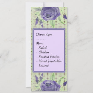 Wedding Table Itinerary Holiday Card