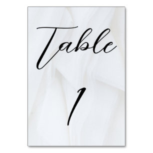 Wedding Table Number 