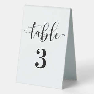 Wedding Table Number