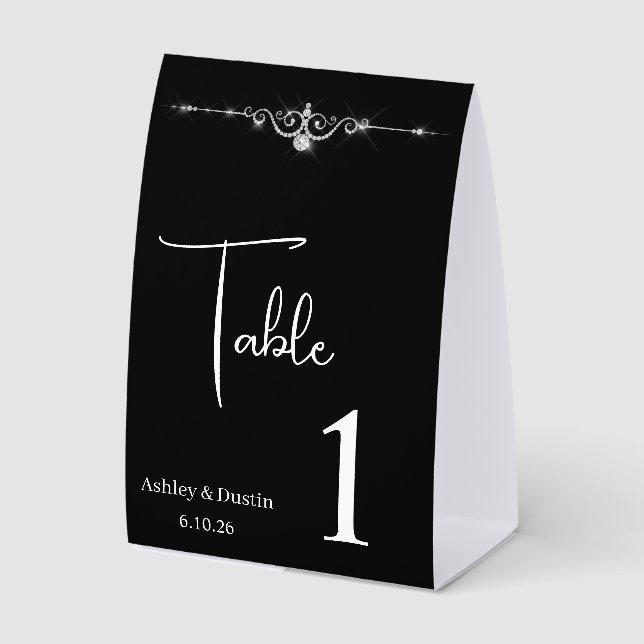 Wedding Table Number  (Front)