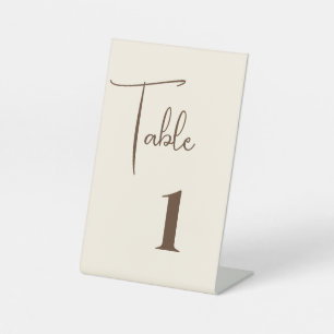 Wedding Table Number Card Pedestal Sign