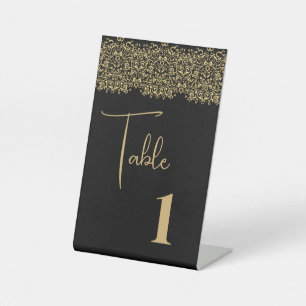 Wedding Table Number Card Pedestal Sign