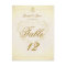 Wedding Table Number Card Vintage Parchment Paper