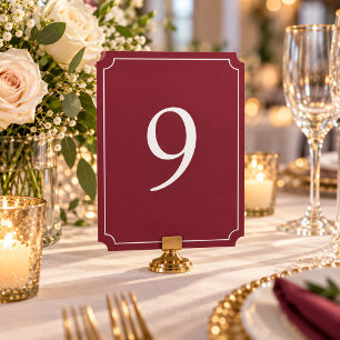 Wedding Table Number Cards 5x7 Reception Card