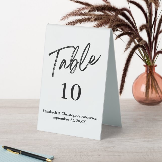 Wedding Table Number Cards Minimalist Simple  (In SItu (Table))