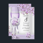 Wedding Table Number Lavender Purple Lilac 4<br><div class="desc">Wedding Table Number Lavender Purple Lilac Cherry Blossom Floral Roses Champagne</div>
