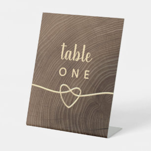 Wedding Table Number Pedestal Sign