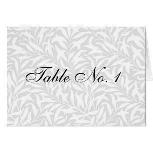 Wedding Table Number Place Cards