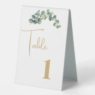 Wedding Table Number Tent