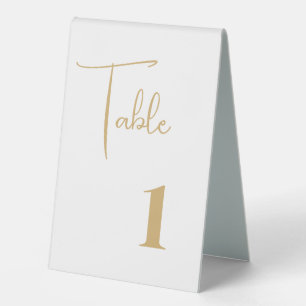 Wedding Table Number Tent Table Tent Sign