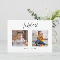 Wedding Table Numbers Photos by Age Modern Fun