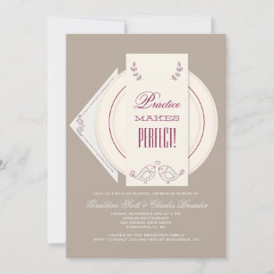 Wedding Table Rehearsal Dinner Invitation