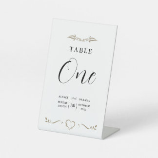Wedding Tabletop Minimal Signs