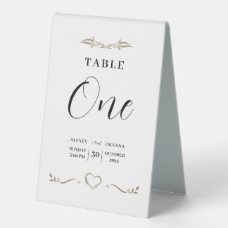 Wedding Tabletop  minimal Signs