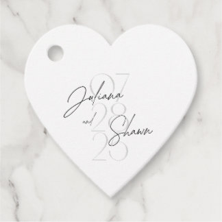 wedding tags